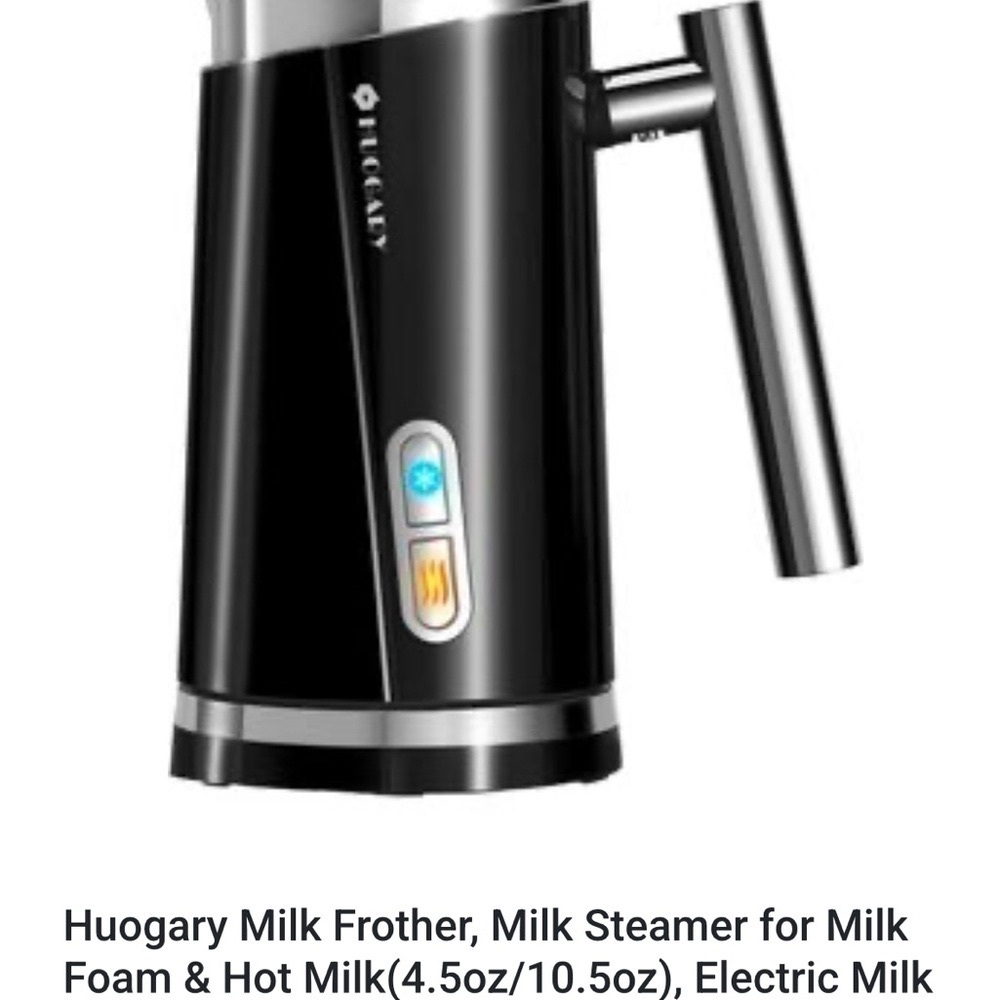 Huogary Black Electric Milk Frother